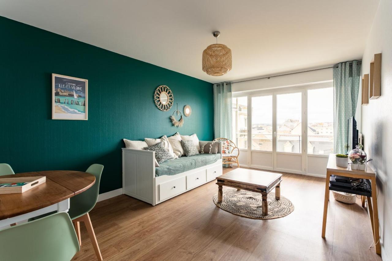 Le Petit Sillon - Joli T2 Renove Vue Mer Parking Saint-Malo Buitenkant foto